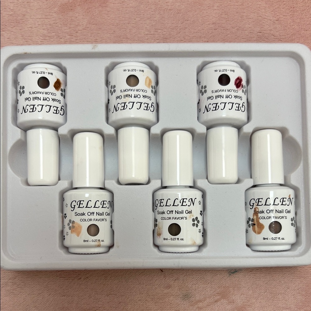 Gellen Nail Polish Set - Nude and Cream Shades